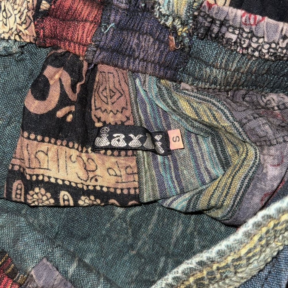 Patchwork short overalls - image 5